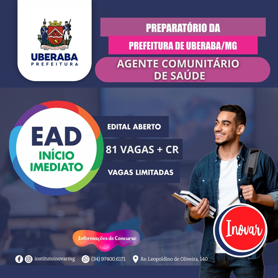 PREPARATÓRIO PREFEITURA DE UBERABA - AGENTE COMUNITÁRIO DE SAÚDE